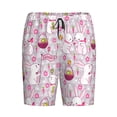 thumbnail image 4 of Wukai Easter Rabbit Men’s Short Pajama Pants With Pockets Soft Sleep Pj Shorts for Men-Small, 4 of 6