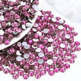 thumbnail image 4 of 1500 Pieces of Crystals Nail Rhinestones Round Beads Flatback Glass Charms Gems Stones, 6 Sizes for Nails Decoration Makeup Clothes Shoes - Rose red, 4 of 7