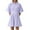 Purple, variant on Icvfdpl Women's Summer Dresses,Striped Button Pleated Pocket Loose Shirt Dress Trendy Beach Dress For Women,L