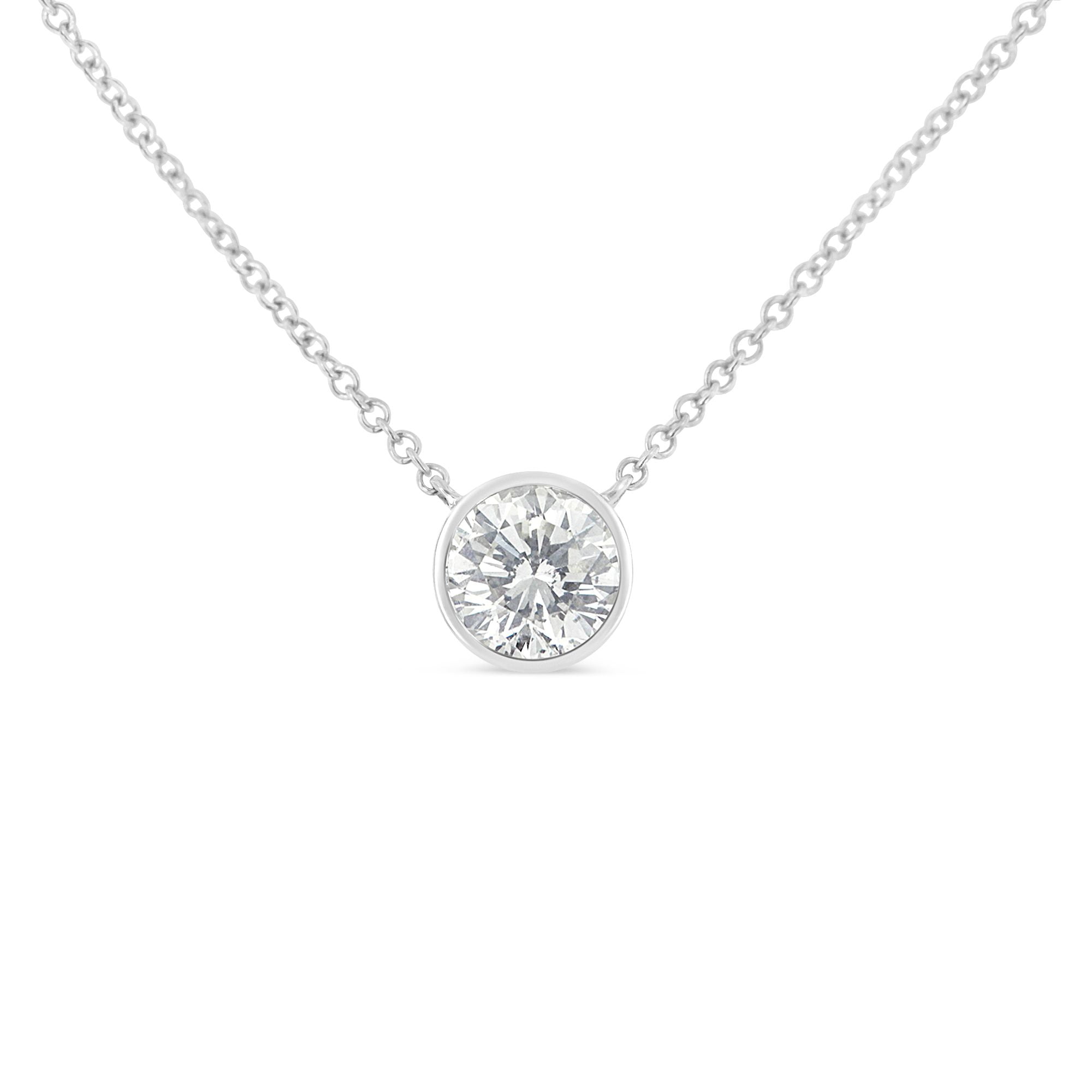 Women's 10K White Gold Brilliant Round 