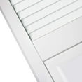 thumbnail image 3 of Traditional Louver Panel White Solid Core Wood Bi-fold Door, 22 lbs, 3 of 11