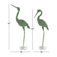 thumbnail image 4 of DecMode 43" Indoor Outdoor Crane Garden Sculpture with Coiled U Shaped Feet (2 Pack), 4 of 15