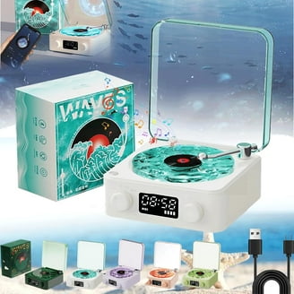 JENSEN JTA-455 Bluetooth 3-Speed Stereo Turntable with Metal Tone