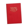 thumbnail image 3 of Cuaderno planificador perfecl con calendario 2025 agenda hogar oficina A7 Rojo, 3 of 8