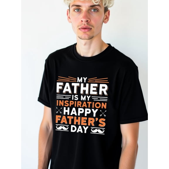 Happy Father's Day Dad Shirt Men t shirt black graphic limited edition Everyday and weekend wear Casual Unisex Shirt Printed tshirts