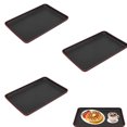 thumbnail image 1 of Bandeja rectangular de plástico para servir, bandeja antideslizante para servir comida para restaurante, hogar, hotel, 38*24,4 cm, 3 uds., 1 of 4