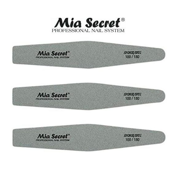 Mia Secret - NAIL FILE - SPONGE DIAMOND #100/180 (SPD1) x 3