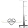 thumbnail image 5 of aaXia 10K White Gold 1/10ct TDW Diamond Loop Heart Ring, 5 of 5