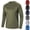 Gray, variant on Dianli Men's Quick-Dry Loose-Fit Sports Long Sleeve Round Neck Top Breathable Moisture‑Wicking Athletic Shirt for Training & Casual Wear