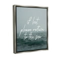 thumbnail image 4 of Stupell Industries Return To Sea Phrase Landscape Painting Gray Floater Framed Canvas Art Print Wall Art, 25 x 31, 4 of 10