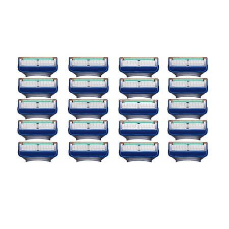 Manual Men’s Razor Blade Refills, 20 Count, Mens Razors/Blades