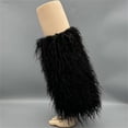 thumbnail image 5 of KelaJuan Women's Faux Fur Leg Warmers Fuzzy Leg Warmers Boot Covers Furry Socks Costume Accessory, 5 of 6