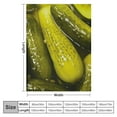 thumbnail image 4 of COMIO Foodie Whole Pickles Pickle Print Throw Blanket Soft Cozy Fluffy Flannel Throws Blankets for Couch Bed Sofa Living Room Bedroom Home Decor, Lightweight Fuzzy Plush Blanket for All Season, 4 of 6