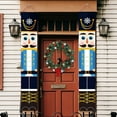 thumbnail image 3 of Joyeux Noël Bannières Joyeux Noël Nutcracker Bannières Décorations de Noël pour Porte d'Entrée Porche Jardin Extérieur Intérieur Enfants Fête Cour Porte, 3 of 5