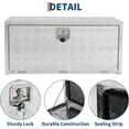 thumbnail image 4 of Qinaqin 18 en Resistente Aluminum cm de Profundidadiamante Plate Underbody Truck Caja con Cerradura y Keys Anchoaterproof Pickup Almacenamiento Trailer Tool, 4 of 6