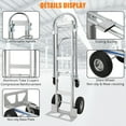 thumbnail image 6 of Danolapsi 2 in 1 Folding Hand Truck Dolly,Heavy Duty 770 Lbs Capacity Dolly Cart Foldable with Wheels,Aluminum Convertible Hand Trucks,Collapsible Hand Cart Portable Dolly Cart for Moving, 6 of 6