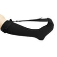 thumbnail image 1 of QualitChoice Chaussettes de Compression Talon Extensible Bas Maison Doux Confortable Respirant Réutilisable Soins des Pieds pour Femmes Hommes Blanc G Noir m, 1 of 6