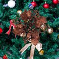 thumbnail image 1 of Xihbxyly Adornos Navideños, Púas de Flores de Pascua con Purpurina, Adornos para El Árbol Fáciles de Colgar, Detalles Deslumbrantes para Coronas, Centros de Mesa Festivos, Decoración Festiva para El, 1 of 6