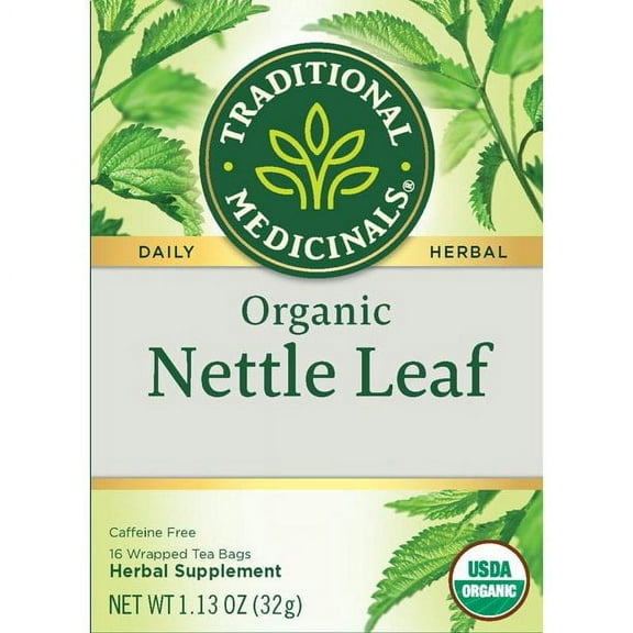 Traditional Medicinals Nettle Leaf Herbal Tea Organic, 16 CT (Pack - 3)