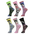 thumbnail image 1 of Multipack of Womens Girls Crew Socks Funny Novelty Colorful Cute Patterned Casual Socks, 1 of 6