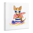 thumbnail image 4 of Stupell Industries Sandy Dog on Beach Animals Painting Unframed Art Print Wall Art, 12 x 12, 4 of 8