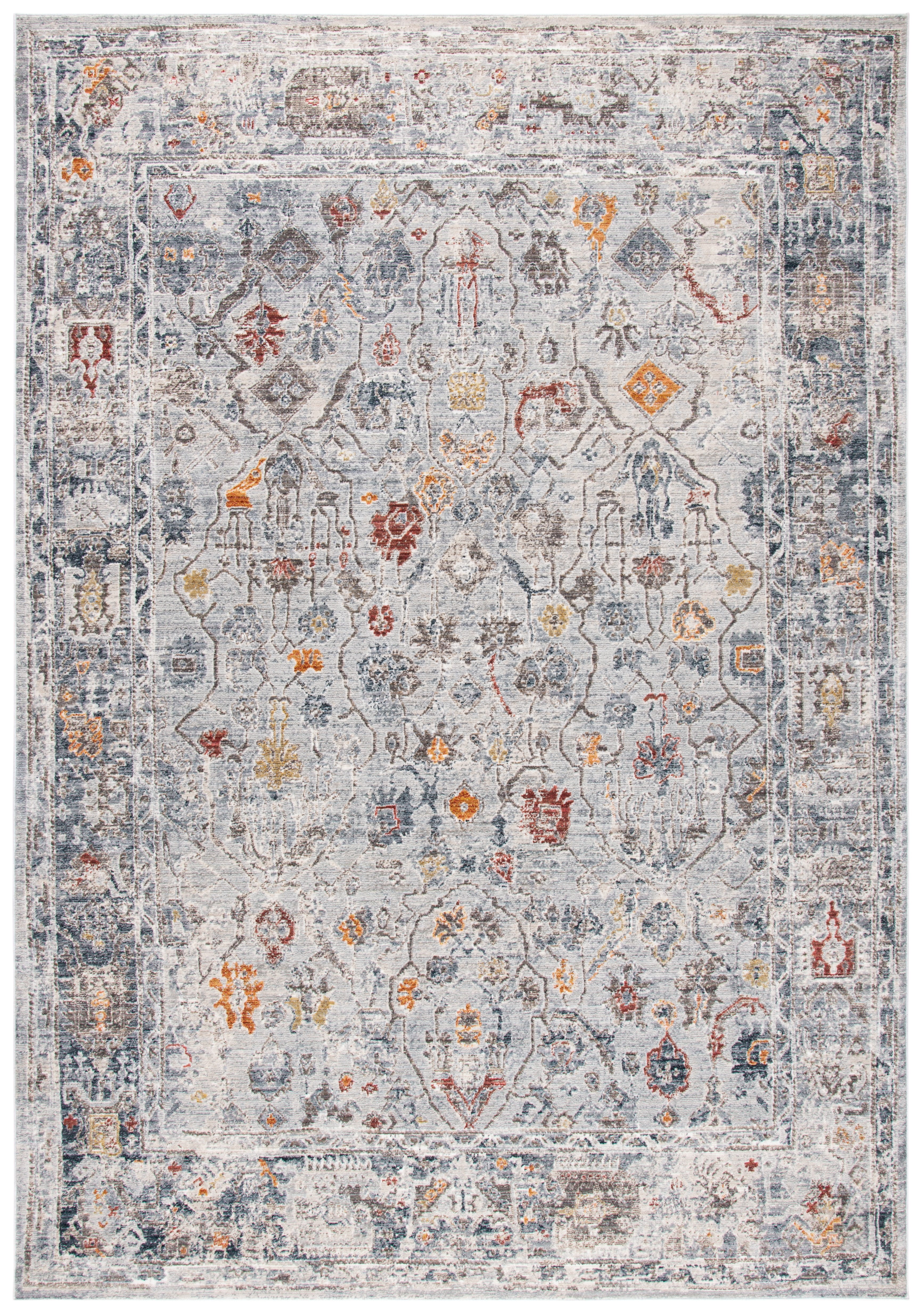 Safavieh History Keiran Distressed Area Rug, Light Gray/Gold, 4' x 6'