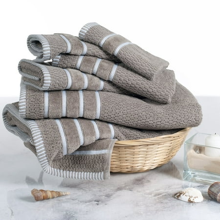 UPC 886511653146 product image for Lavish Home Egyptian Cotton Rice Weave 6 Piece Towel Set | upcitemdb.com