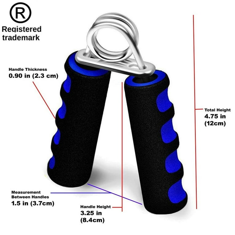 Fitness Maniac USA Hand Grippers Strength Training Workout Spring Strengthen Set for Forearm Grip Arm Wrist Exercise Walmart