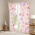 thumbnail image 3 of Homewish Boys Girls Love Heart Print Black Out Curtains,Dreamy Princess Curtains Pack of 2 (42x63 Each),Pink Purple Bedroom Curtains,Lightweight Room Decor, 3 of 6