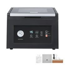KFFKFF Chamber Vacuum Sealer, 380W Pump Power, Bag Sealing Machine for Moist Foods and Meat, Space-Saving Design with 11.5-Inch Seal Length, Suitable for Commercial and Home Applications