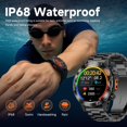 thumbnail image 3 of Reloj inteligente BRUBOSES para hombre de acero inoxidable militar robusto, 3 of 7