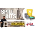 thumbnail image 2 of Spillkit Emergency Response Wheeled Oil Spill Kit - Includes 50 Gallon Drum, Absorbent Pads & Socks, Disposal Bag, & Safety Equipment, 2 of 8