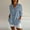 Light blue, variant on Daolelai Classic Pleated Textured Single Breasted Lapel Shirt for Women