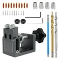thumbnail image 1 of Kit de Vis à Trou de Poche Guide de Menuiserie Positionneur Angle de Perceuse Oblique Localisateur, 1 of 8