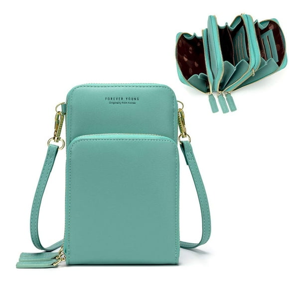 myfriday Bolso pequeño para teléfono celular para mujer, mini bolso de hombro con ranuras para tarjetas de crédito