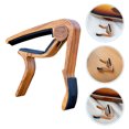 thumbnail image 1 of WRITWAA 2Pcs Ukulele Capo Tool For Pitch Adjustment Elegant Design Brown Aluminum Accessories For Performances, 1 of 8
