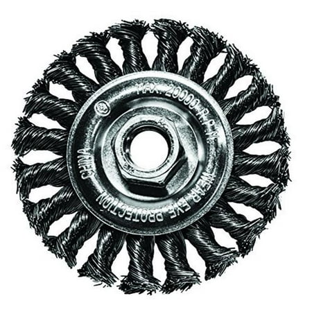 

Century Drill & Tool CY76043 4 in. Cable Twist Brush with 0.63-11 Arbor Pack of 2