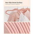 thumbnail image 3 of SONGMICS Baby Hangers 50 Pack, Kids Hangers for Closet, Rose Gold 360° Swivel Hooks, Space-Saving Clothes Hangers, Velvet Hangers for Nursery, Non-Slip, Jelly Pink, 3 of 6