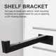 thumbnail image 3 of unbranded 2Ud Soportes De Pared Para Estantes Flotantes De Hierro Negro Resistente Y Duradero Para Hogar, 3 of 8
