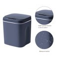 thumbnail image 2 of Bote de basura con sensor automático de 12 l, recargable por USB con luz LED (gris oscuro C) Hugtrwg Libre de BPA, 2 of 6
