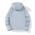 thumbnail image 5 of Lutiedan Women's Waterproof Rain Coat Hooded Zip up Softshell Windbreaker Casual Windproof Hiking Jacket with Pockets XS-3XL, 5 of 8