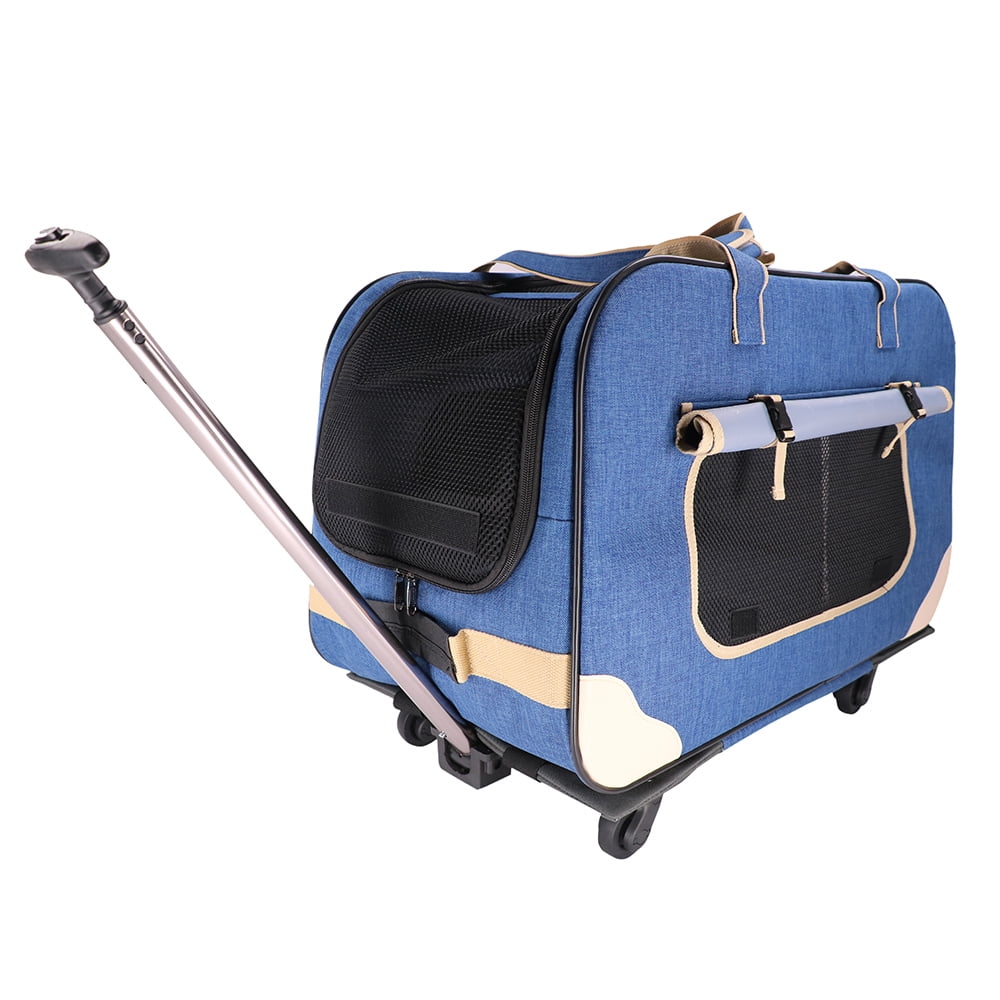 DODOPET Pet Dog Carrier with Wheels Carrier with Removeable Wheels Pet