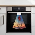 thumbnail image 6 of Yiaed Sunset Rose Elegance Print Coral Velvet Wipes Absorbent Wipes Cleaning Cloths Household Table and Dish Wiping Cloths, 6 of 7