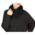 thumbnail image 4 of Peach Couture Super Warm Ultra Thick Plush Stretchy Ruffled Infinity Loop Scarf, 4 of 10