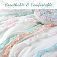 thumbnail image 7 of Ruffles Girl 100% Cotton Reversible Quilt Bedding Set, Coverlet, Bedspread (    3 Piece: 1 Quilt + 2 Shams), 7 of 7