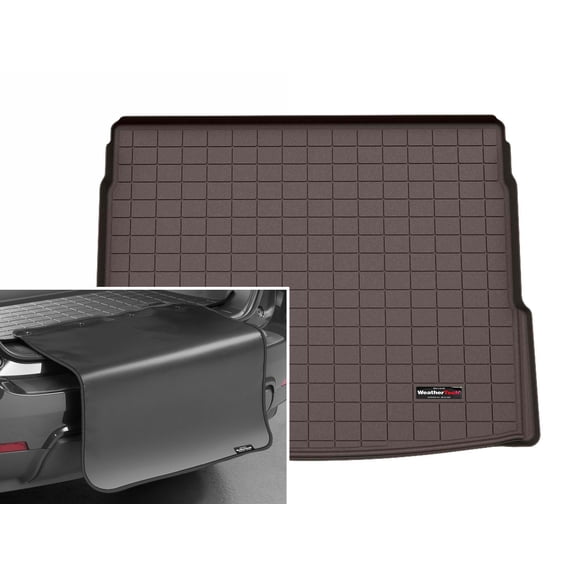 WeatherTech Cargo Trunk Liner with Bumper Protector compatible with BMW x330, X3 M50 - Behind 2nd Row w/ Bumper Protector, Cocoa