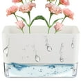 thumbnail image 3 of Self Watering Plant Pot Self Watering Planter with Visible Reservoir Square Planter Pot Double Layer Flowerpot for Indoor Plants (Rectangle L), 3 of 10