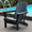Black, variant on CKEASEAN Outdoor Folding Chair, Outdoor Seating Folding Firepit Chairs, All Weather Poly Adirondack Chair for Deck Backyard Garden Lawn Pool Patio, Turquoise