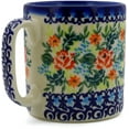 thumbnail image 2 of Polish Pottery 11 oz Mug (Rose Garden Theme) Hand Painted in Boleslawiec, Poland + Certificate of Authenticity, 2 of 6