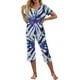 thumbnail image 3 of Women's Pajama Pants, Pants for Women Casual Summer, Women V-Neck Short Sleeved Pajamas and Pants Set Casual Pajamas with Pockets, 3 of 7